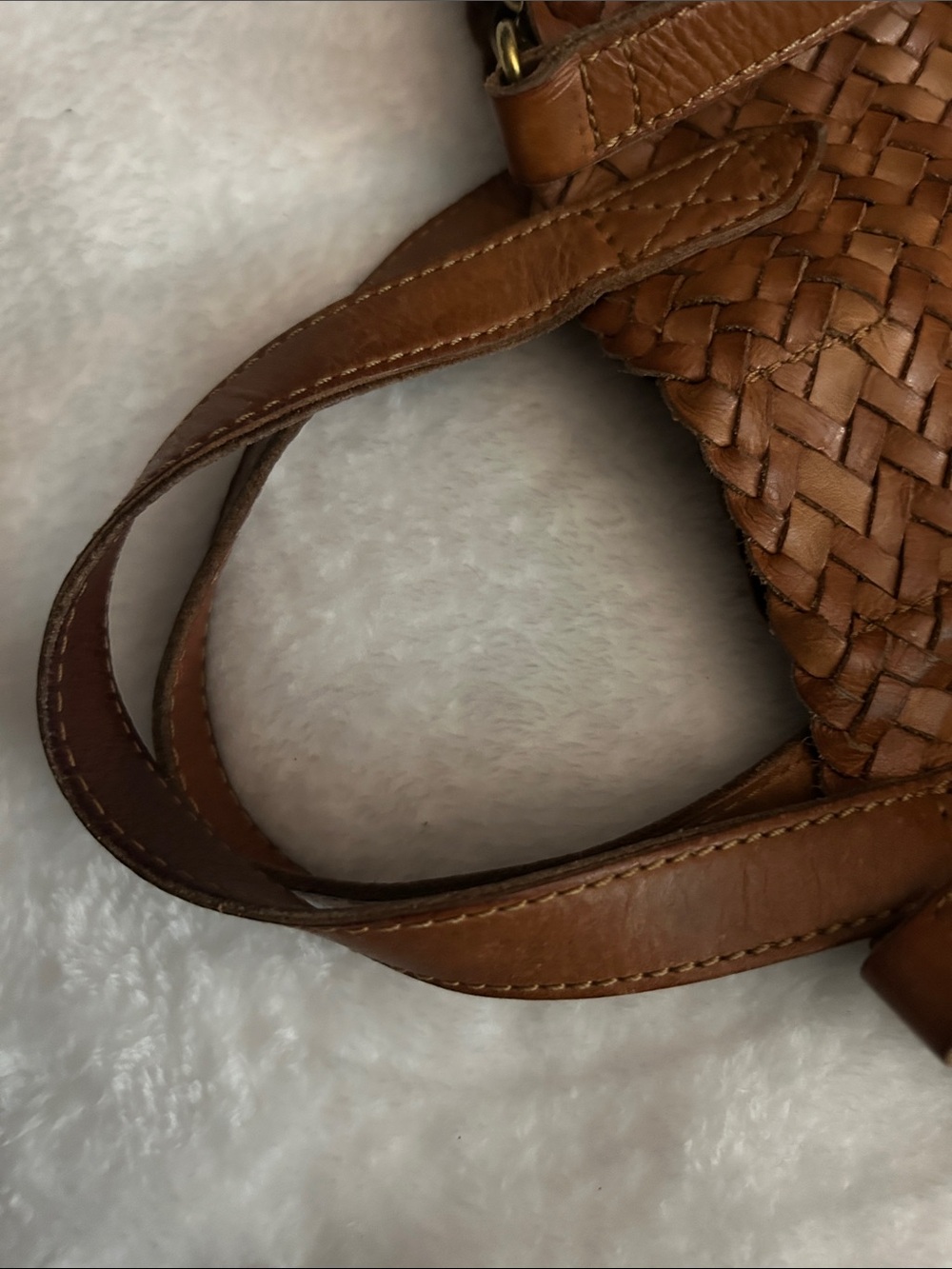 Madewell Woven Leather Crossbody Bag - Brown - Picture 4 of 16